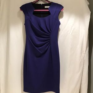 Calvin Klein Blue Asymmetrical Dress - Size 4